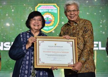 Pemprov Sumsel Tiga Besar Sebagai Provinsi terbaik di Indonesia Dalam Ajang “NIRWASITA TANTRA” atau Penghargaan Green Leadership