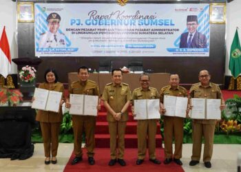 Pj Gubernur Sumsel Motivasi Pejabat Pimpinan Tinggi Pratama dan Pejabat Administrator Pemprov Sumsel