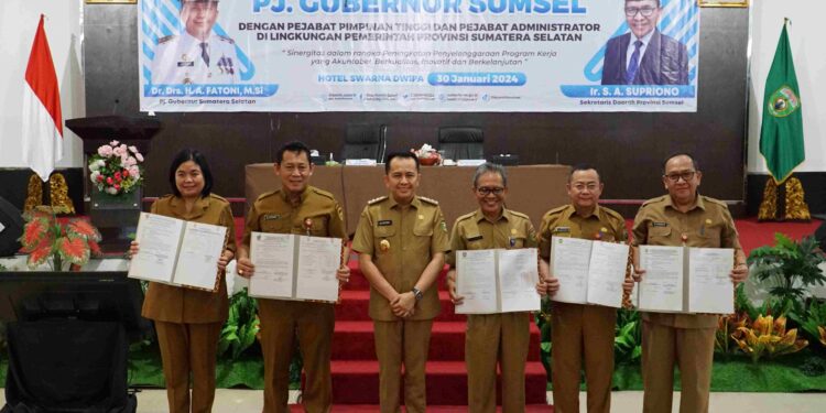 Pj Gubernur Sumsel Motivasi Pejabat Pimpinan Tinggi Pratama dan Pejabat Administrator Pemprov Sumsel