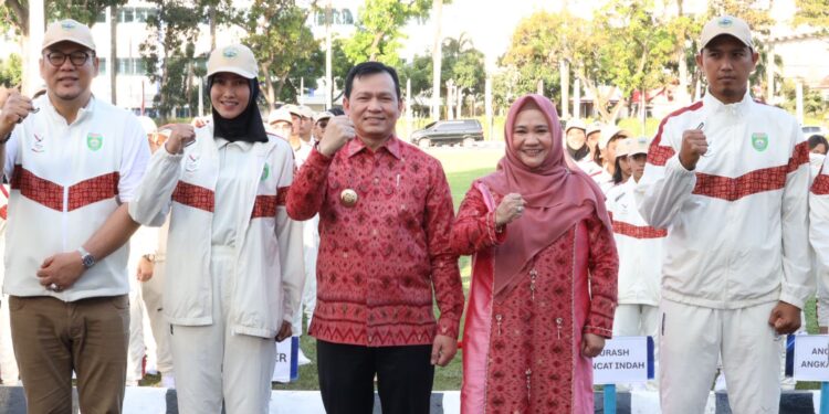 Elen Setiadi Lepas 382 Atlet PON XXI Aceh-Sumut 2024