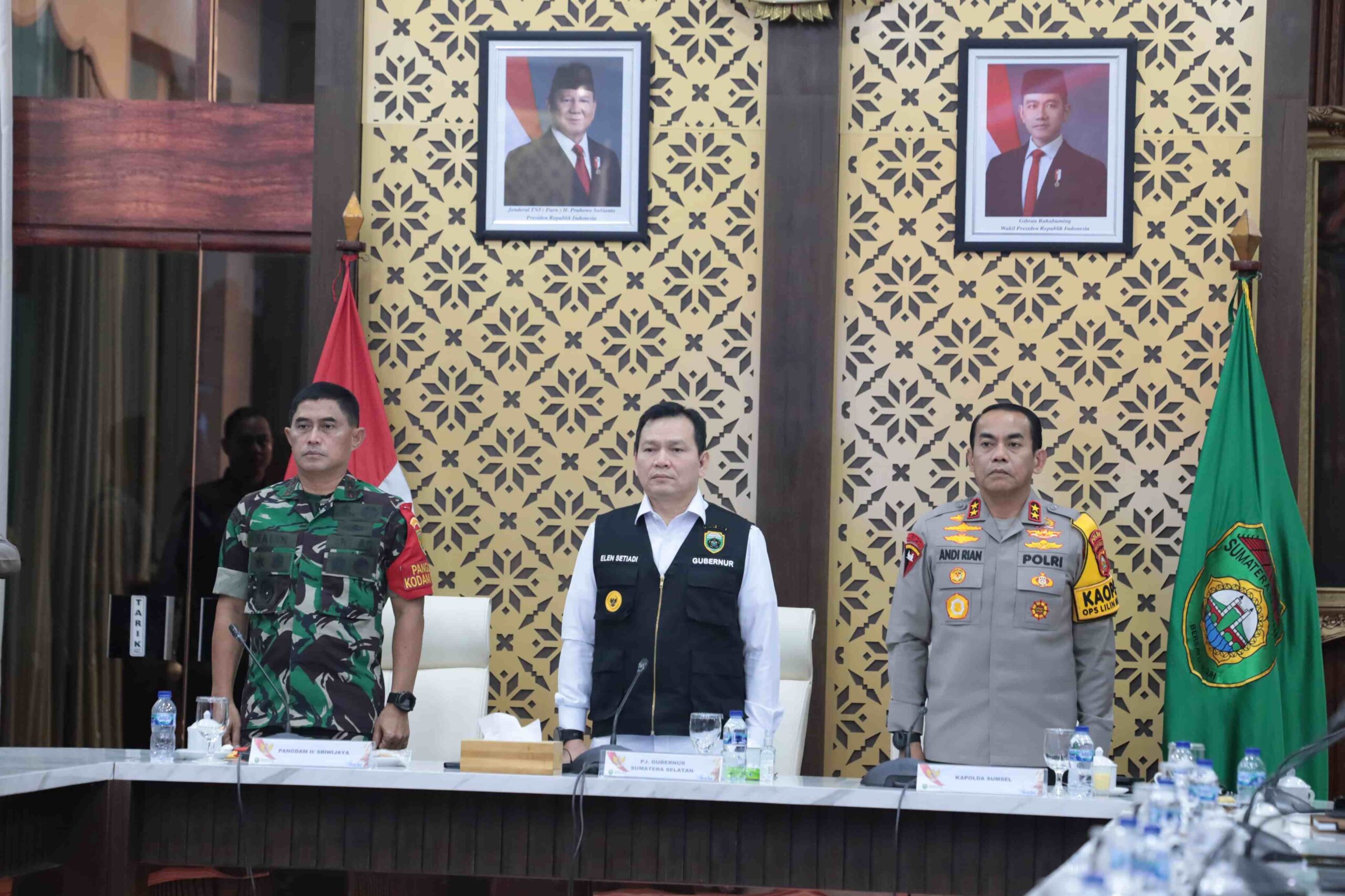 Sinergitas Pj Gubernur Sumsel bersama Forkopimda Sumsel Jamin Keamanan dan Ketersediaan Logistik Selama Nataru