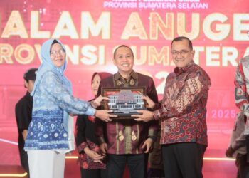 Elen Setiadi Hadiri Malam Anugerah KPU Sumatera Selatan Tahun 2025