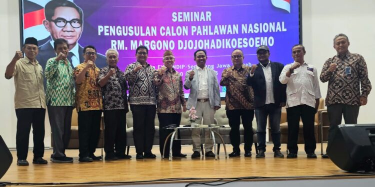 Seminar Provinsi Jawa Tengah: Kolaborasi SMSI dan Undip Perjuangkan RM Margono Djojohadikusumo Jadi Pahlawan Nasional
