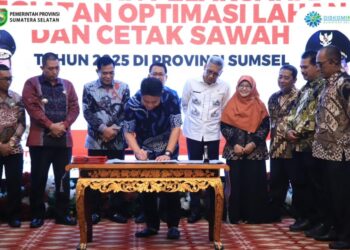 HD Gerak Cepat! Sumsel Targetkan 106.357 Ha Lahan Optimal untuk Swasembada Pangan