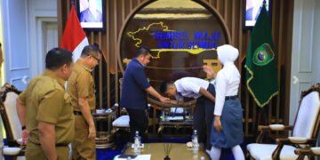 Gubernur Herman Deru Terima Calon Paskibraka Nasional Asal Sumsel